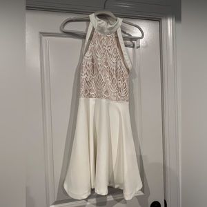 Beautiful white lace top dress.